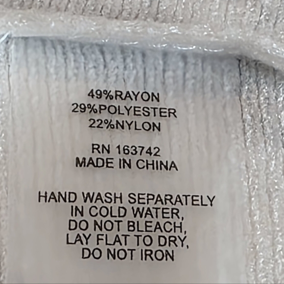 Sioni Blue And White Floral Print Dolman Sleeve Sweater Size M - Picture 10 of 10